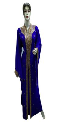 Gandura Moroccan Arabic Traditional Party Thobe Kaftan 1