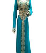 Eleagnt Modern Arabic Kaftan Dress For Women Wedding Gown