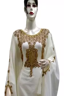 Beautiful Moroccan Islamic Wedding Gown Party Wear Gown For Women
