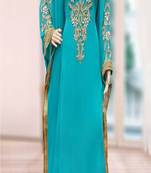 Royal Moroccan Beautiful Zari Work Jilbab Jalabiya Kaftan Dress