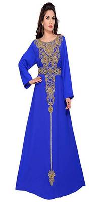 Gandura Moroccan Arabic Traditional Party Thobe Kaftan 1