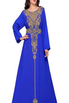 Gandura Moroccan Arabic Traditional Party Thobe Kaftan