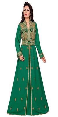 Eleagnt Modern Arabic Kaftan Dress For Women Wedding Gown 1