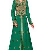 Eleagnt Modern Arabic Kaftan Dress For Women Wedding Gown