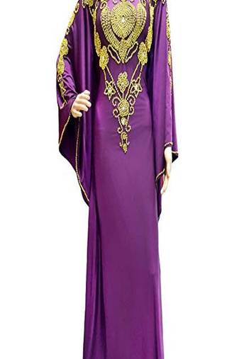 Royal Moroccan Beautiful Zari Work Jilbab Jalabiya Kaftan Dress