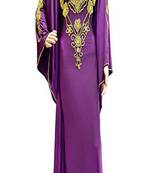 Royal Moroccan Beautiful Zari Work Jilbab Jalabiya Kaftan Dress