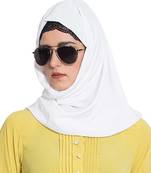 Off-White Plain kashibo Stitched Hijab