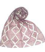 Pink  Embroidered Cotton Hijab