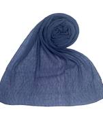 Blue  Plain Cotton Hijab