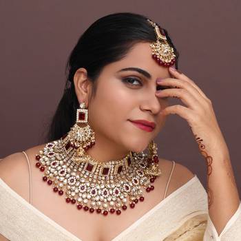Maroon Necklace Sets 1