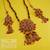 Filigree Ruby Garnate Polki Pendant Necklace set