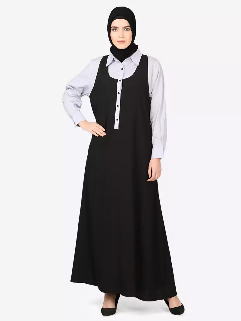 Nazneen Executive Two Color Abaya
