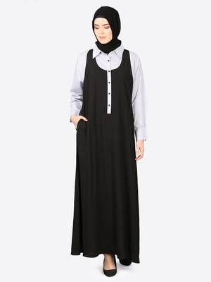 Nazneen Executive Two Color Abaya 5
