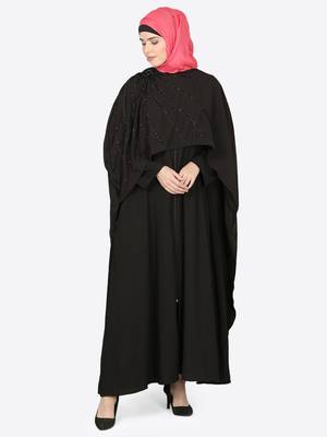 Nazneen Separate Cape Beaded Abaya 1