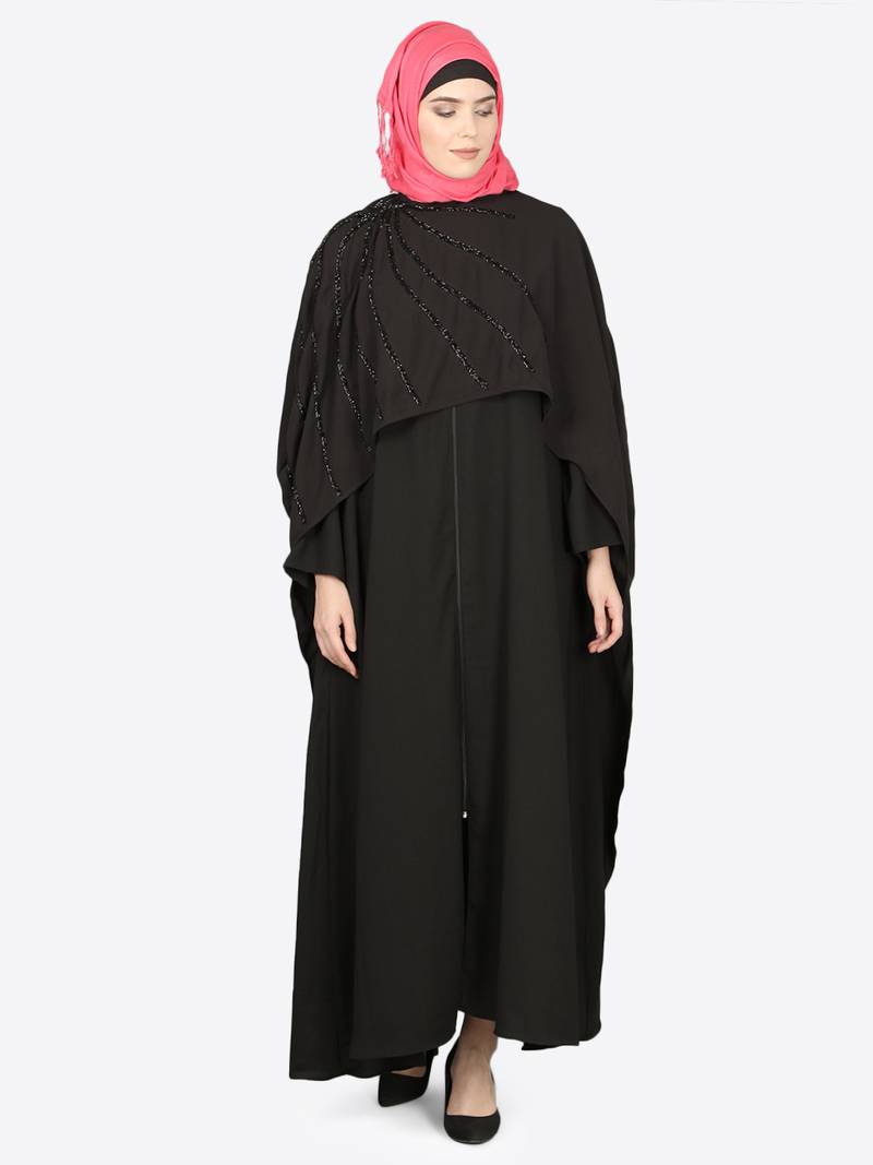 Nazneen Separate Cape Beaded Abaya
