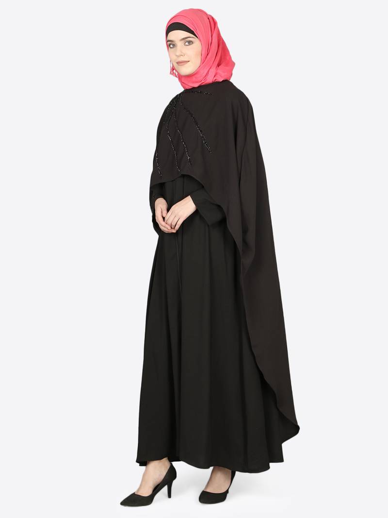 Nazneen Separate Cape Beaded Abaya