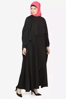 Nazneen Separate Cape Beaded Abaya