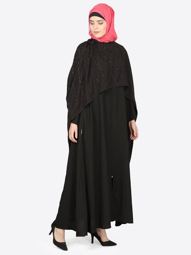 Nazneen Separate Cape Beaded Abaya