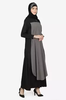 Nazneen Extra Layer Abaya At Front Casual Abaya