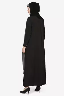 Nazneen Extra Layer Abaya At Front Casual Abaya