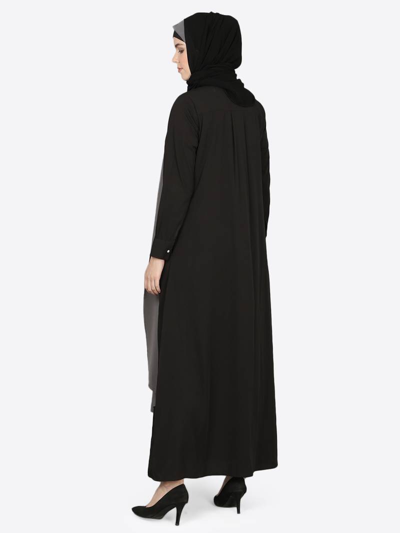 Nazneen Extra Layer Abaya At Front Casual Abaya