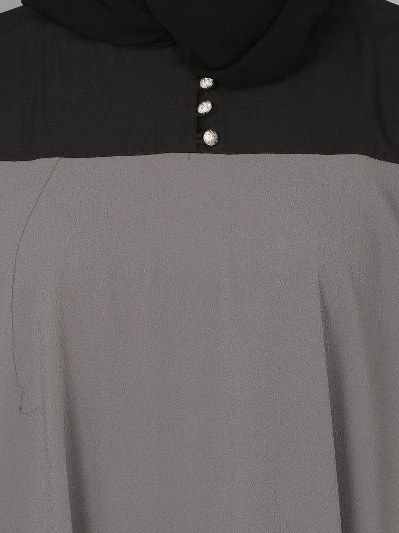 Nazneen Extra Layer Abaya At Front Casual Abaya