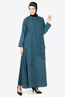 Nazneen Reverse Panel Front Open Abaya