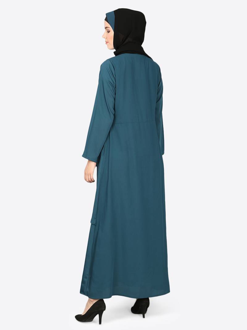 Nazneen Reverse Panel Front Open Abaya
