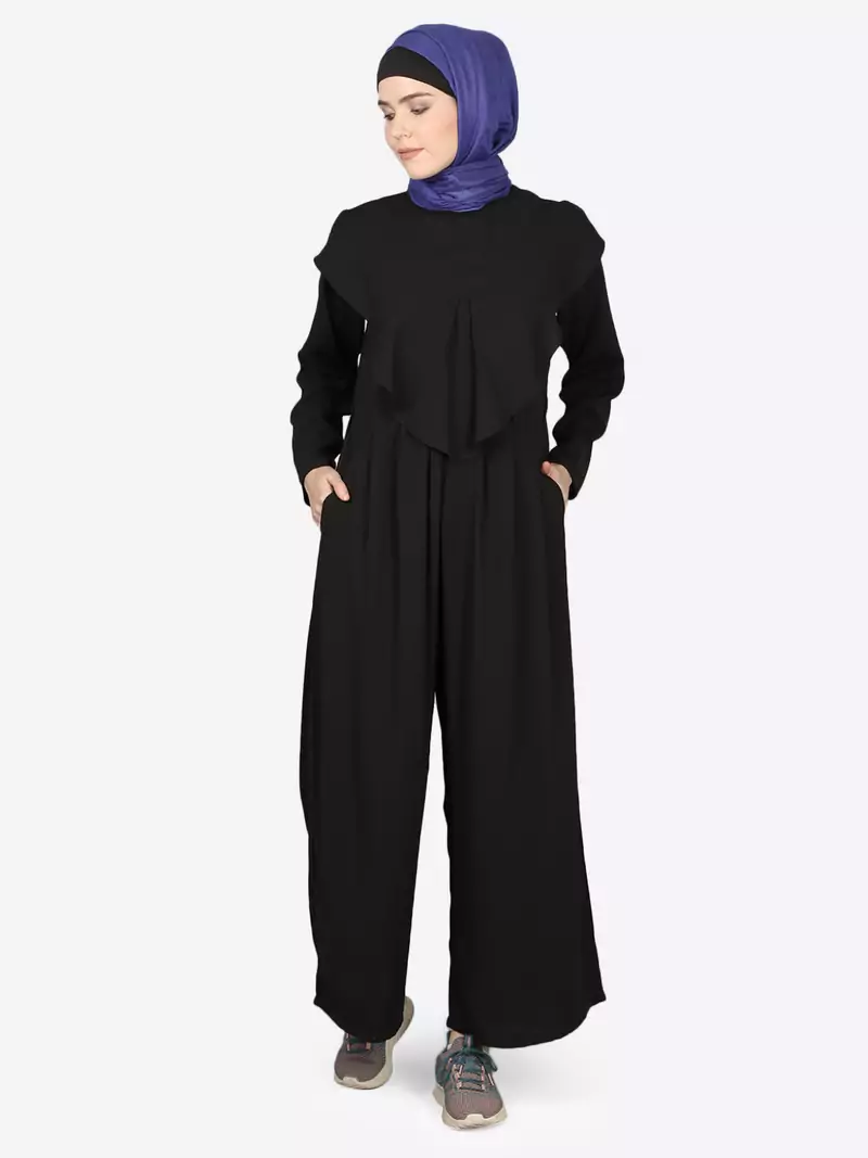 Nazneen Frill At Front Pant Abaya