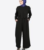 Nazneen Frill At Front Pant Abaya