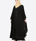 nazneen abaya kaftan butterfly style black 56