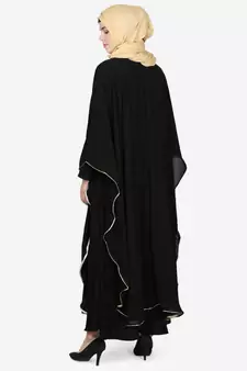 nazneen abaya kaftan butterfly style black 56