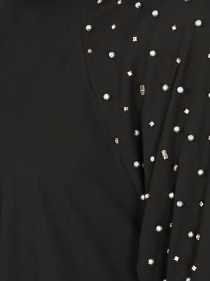 Nazneen Three Bell At Sleeve Hand Work Party Abaya 6