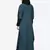 Nazneen Patch Contrst Cuff Teal Kaftan