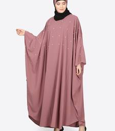 Nazneen Pearl Beaded Mauve Kaftan