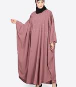 Nazneen Pearl Beaded Mauve Kaftan