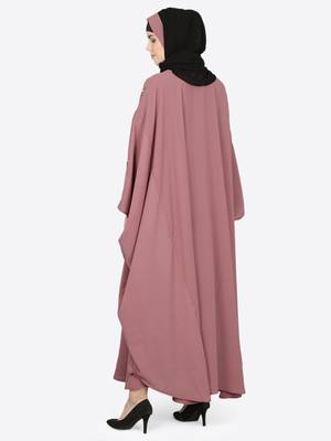 Nazneen Pearl Beaded Mauve Kaftan 4