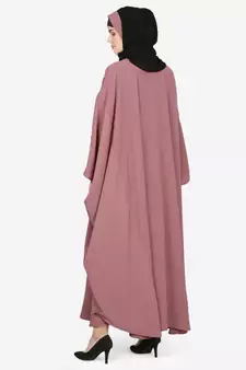 Nazneen Pearl Beaded Mauve Kaftan