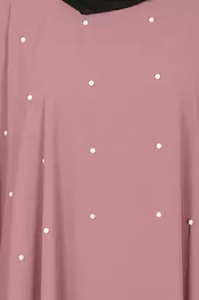 Nazneen Pearl Beaded Mauve Kaftan