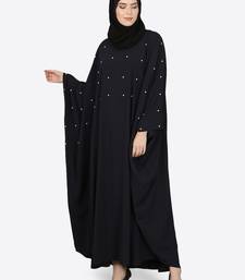 Nazneen Pearl Beaded Black Kaftan