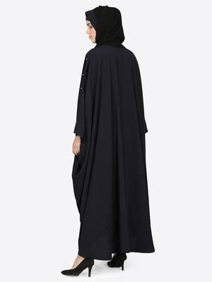 Nazneen Pearl Beaded Black Kaftan 5