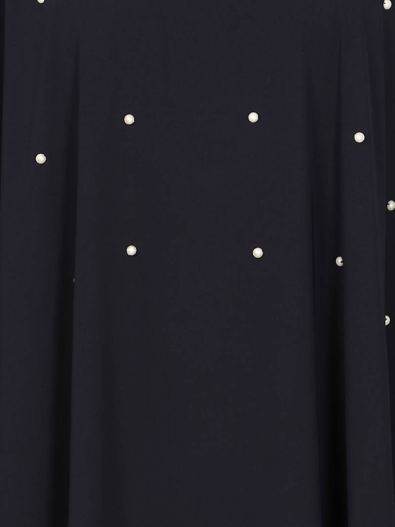 Nazneen Pearl Beaded Black Kaftan