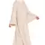 Nazneen Pearls Hand Work Halter Neck Peach Wedding  Abaya