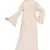 Nazneen Pearls Hand Work Halter Neck Peach Wedding  Abaya