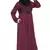 Nazneen Hand Embroidered Wine Party Abaya