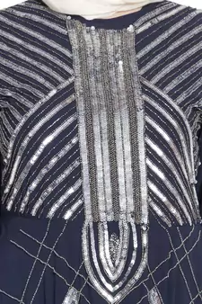 Nazneen Beads Sequins Embellished Party Abaya