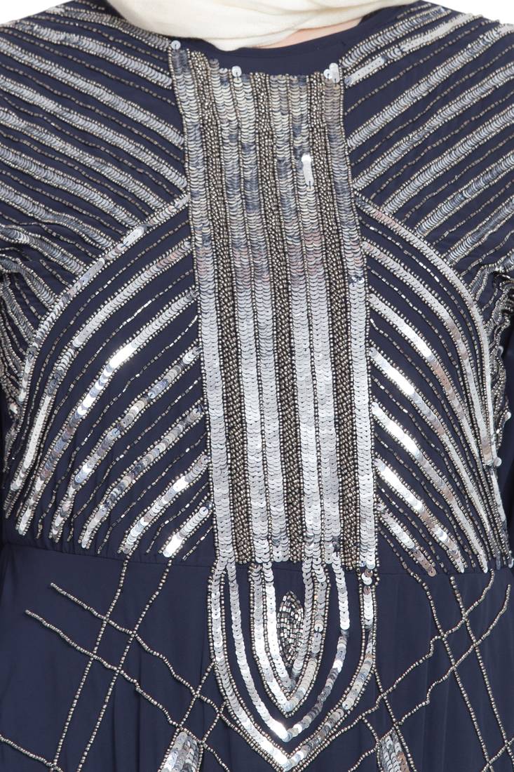 Nazneen Beads Sequins Embellished Party Abaya