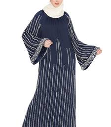 Nazneen Full Hand Work Pearls Embellished Wedding Abaya