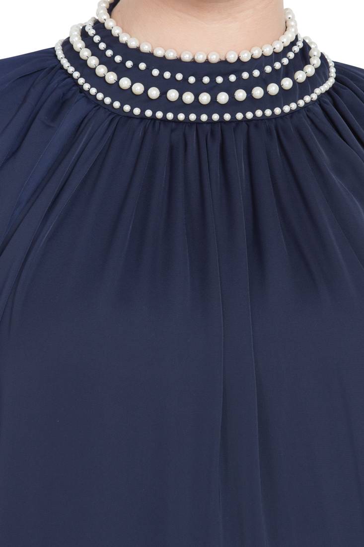 Nazneen Full Hand Work Pearls Embellished Wedding Abaya