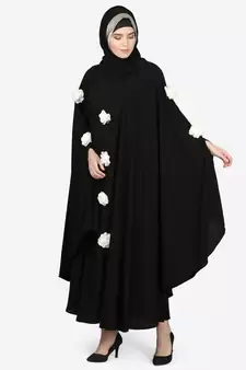 Nazneen White Flower Irani Kaftan